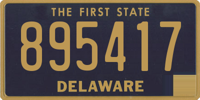 DE license plate 895417