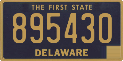 DE license plate 895430