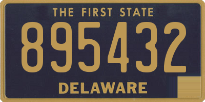DE license plate 895432