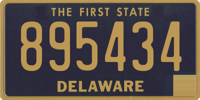 DE license plate 895434