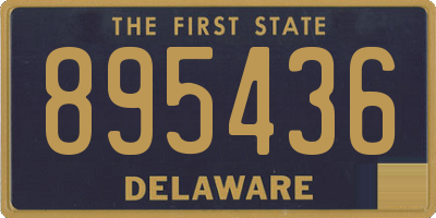 DE license plate 895436