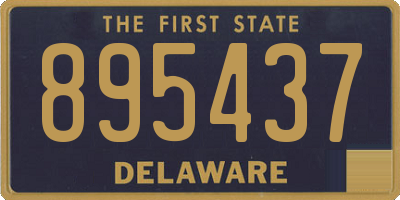 DE license plate 895437