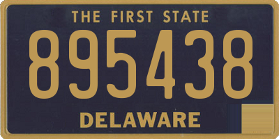 DE license plate 895438