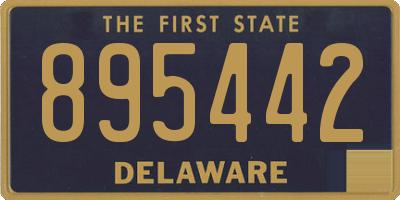 DE license plate 895442