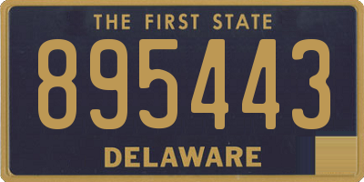 DE license plate 895443