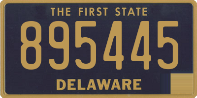 DE license plate 895445