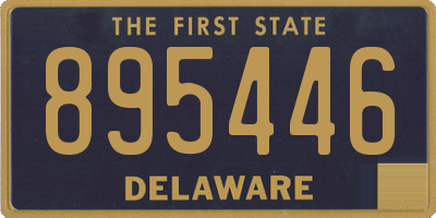 DE license plate 895446
