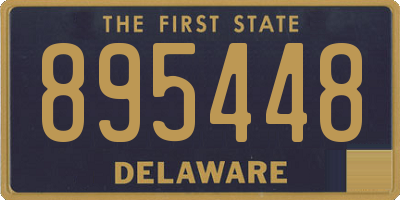 DE license plate 895448