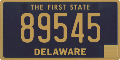 DE license plate 89545