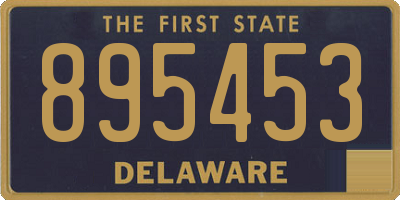 DE license plate 895453