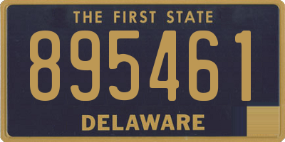 DE license plate 895461