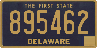 DE license plate 895462