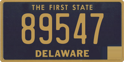 DE license plate 89547