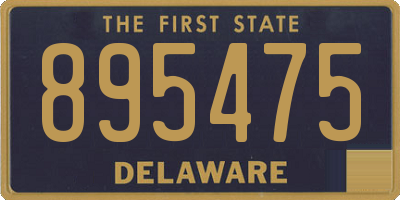DE license plate 895475