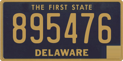 DE license plate 895476