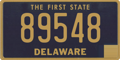 DE license plate 89548