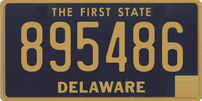 DE license plate 895486