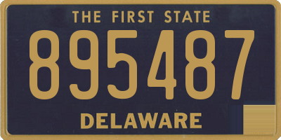 DE license plate 895487