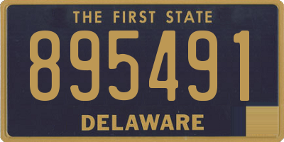 DE license plate 895491