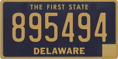 DE license plate 895494