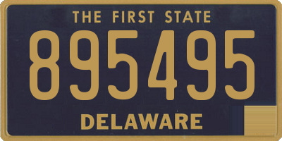 DE license plate 895495