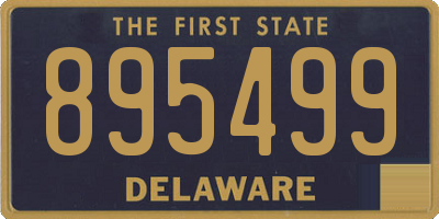 DE license plate 895499