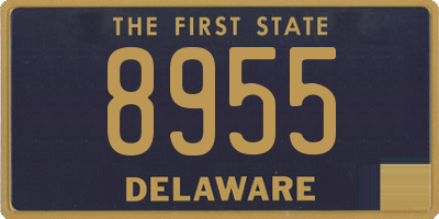 DE license plate 8955