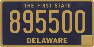 DE license plate 895500