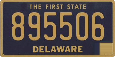 DE license plate 895506