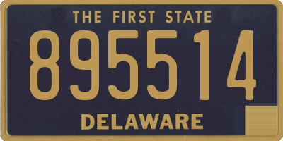 DE license plate 895514