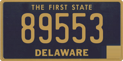DE license plate 89553