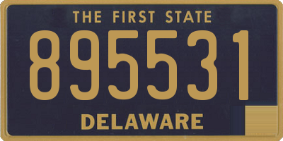 DE license plate 895531