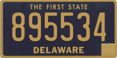 DE license plate 895534