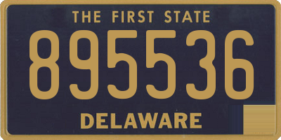 DE license plate 895536