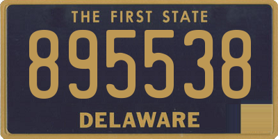 DE license plate 895538