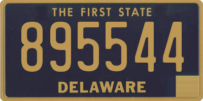 DE license plate 895544