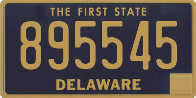 DE license plate 895545
