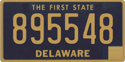 DE license plate 895548