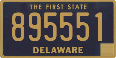 DE license plate 895551
