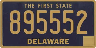DE license plate 895552