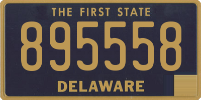 DE license plate 895558