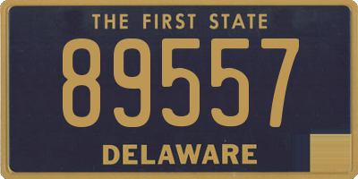 DE license plate 89557