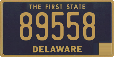 DE license plate 89558