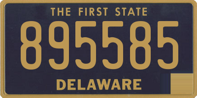 DE license plate 895585