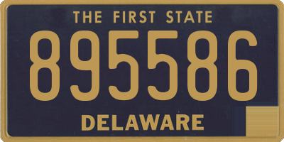 DE license plate 895586