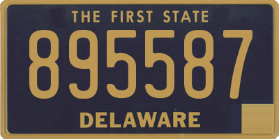 DE license plate 895587