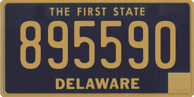 DE license plate 895590