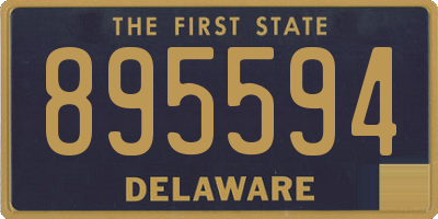 DE license plate 895594
