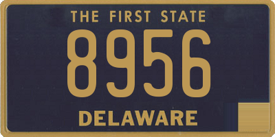 DE license plate 8956