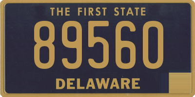 DE license plate 89560